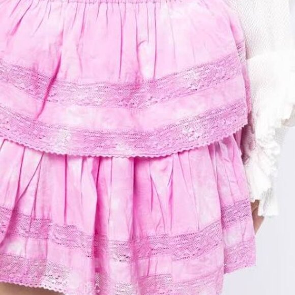 Loveshackfancy Ruffle Mini Skirt LoveShackFancy _L - Picture 4 of 8